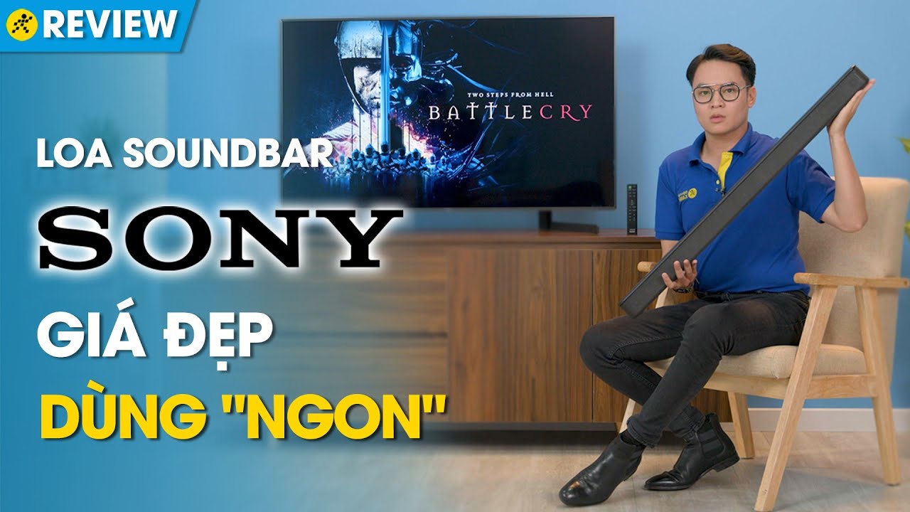 Loa soundbar Sony: đơn giản, gọn nhẹ, đầy đủ cổng kết nối (HT-S100F) • Điện máy XANH