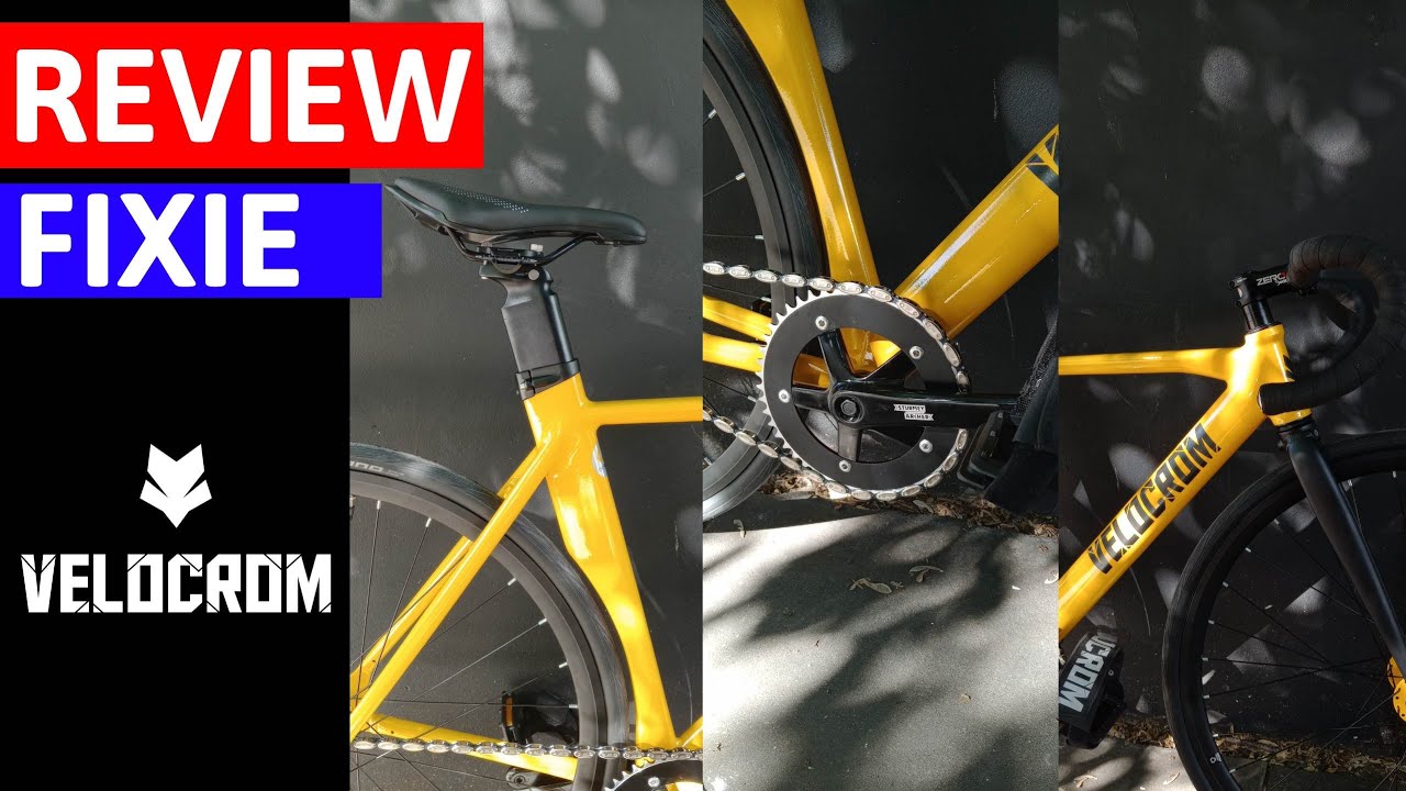 Review: Fixie modelo VELOCROM. Te muestro componentes de armado de una fixie.