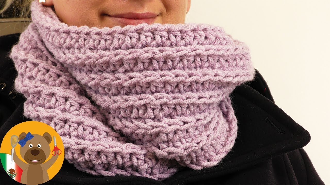 Chal redondo XXL con linda puntada | Tutorial para principiantes | ideas de tejido sencillas