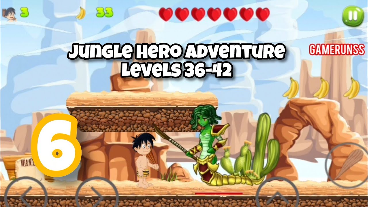 Jungle Hero Adventure — Прохождение игры на Android, часть 6 — Уровни 36-42