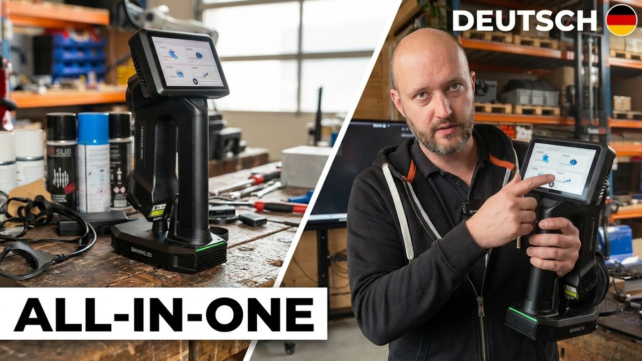 Shining 3D Omni 🚀 | All-in-One 3D-Scanner mit Zertifizierung & Touchdisplay 📱📐