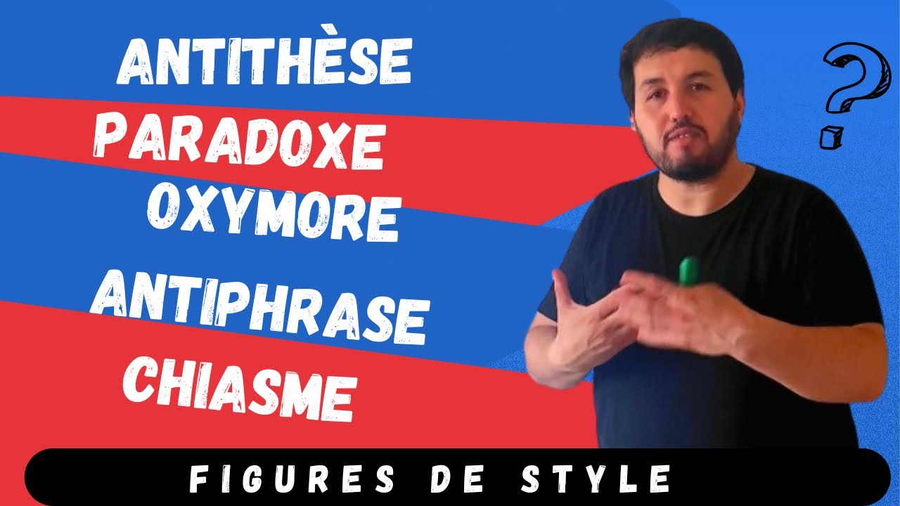 Figures de style (Les figures d’opposition: antithèse, paradoxe, oxymore, antiphrase, chiasme)