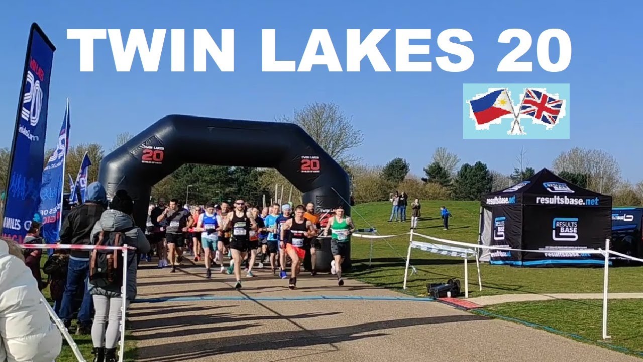RUNNING THE TWIN LAKES 20 (MILES) RACE, MILTON KEYNES, UNITED KINGDOM - 20 MARCH 2022 I ASH & RUTH