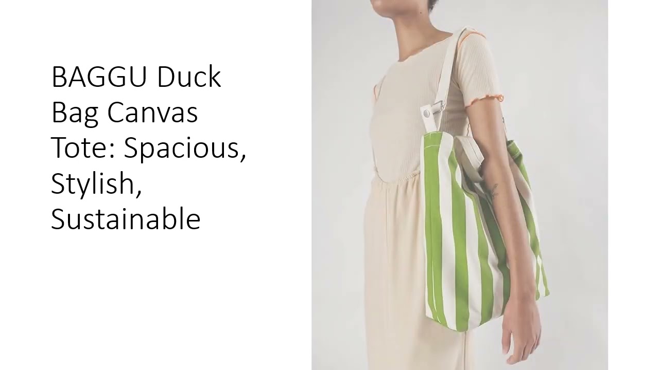 BAGGU Duck Bag Canvas Tote: Spacious, Stylish, Sustainable