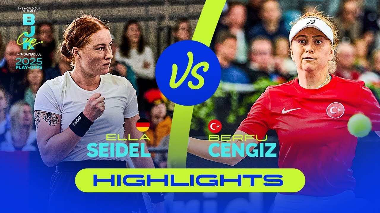 Ella Seidel (GER) vs  Berfu Cengiz (TUR) | 2025 Billie Jean King Cup Play-offs | Highlights