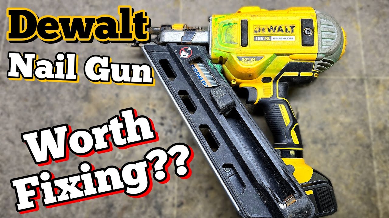 Как отремонтировать пневматический гвоздезабиватель Dewalt DCN692, но стоит ли его еще ремонтиров...