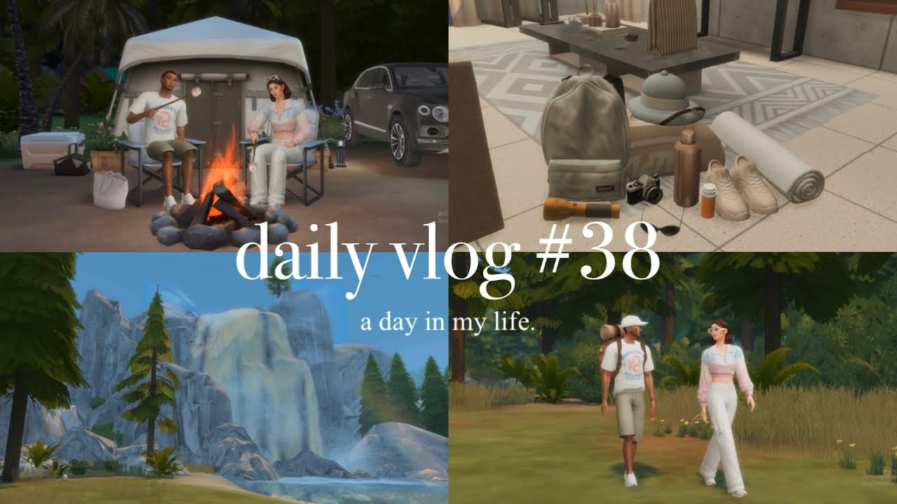 day in my life | prepare + camping + holiday etc | the sims 4 vlog