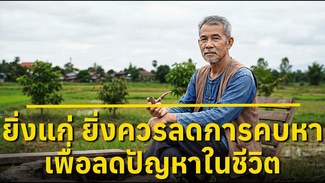คำสอนโบราณ เมื่ออายุมากขึ้น คบคนน้อยลง ชีวิตจะสงบกว่า
