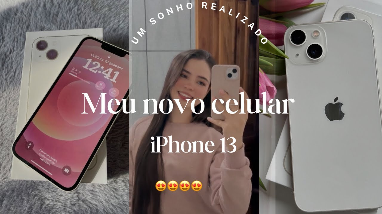 Meu novo celular IPHONE 13!!😍😍mostrei tudo pra vocês (mais uma conquista)