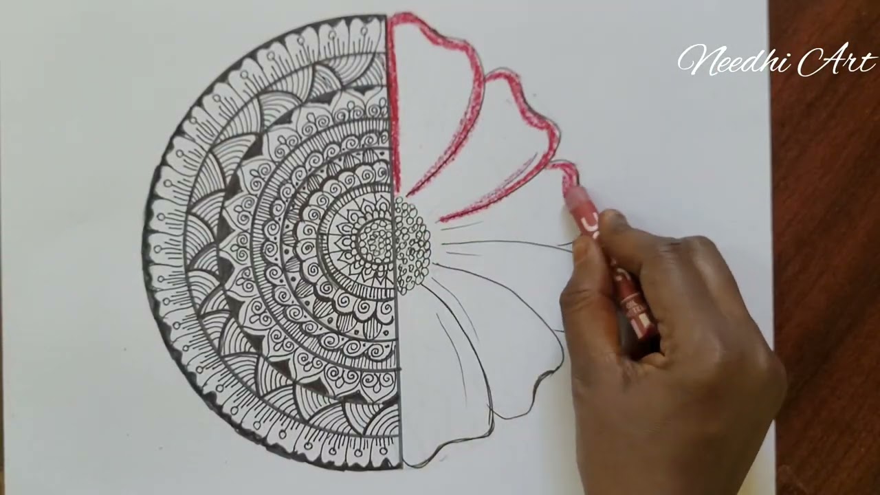 Easy Mandala step by step 