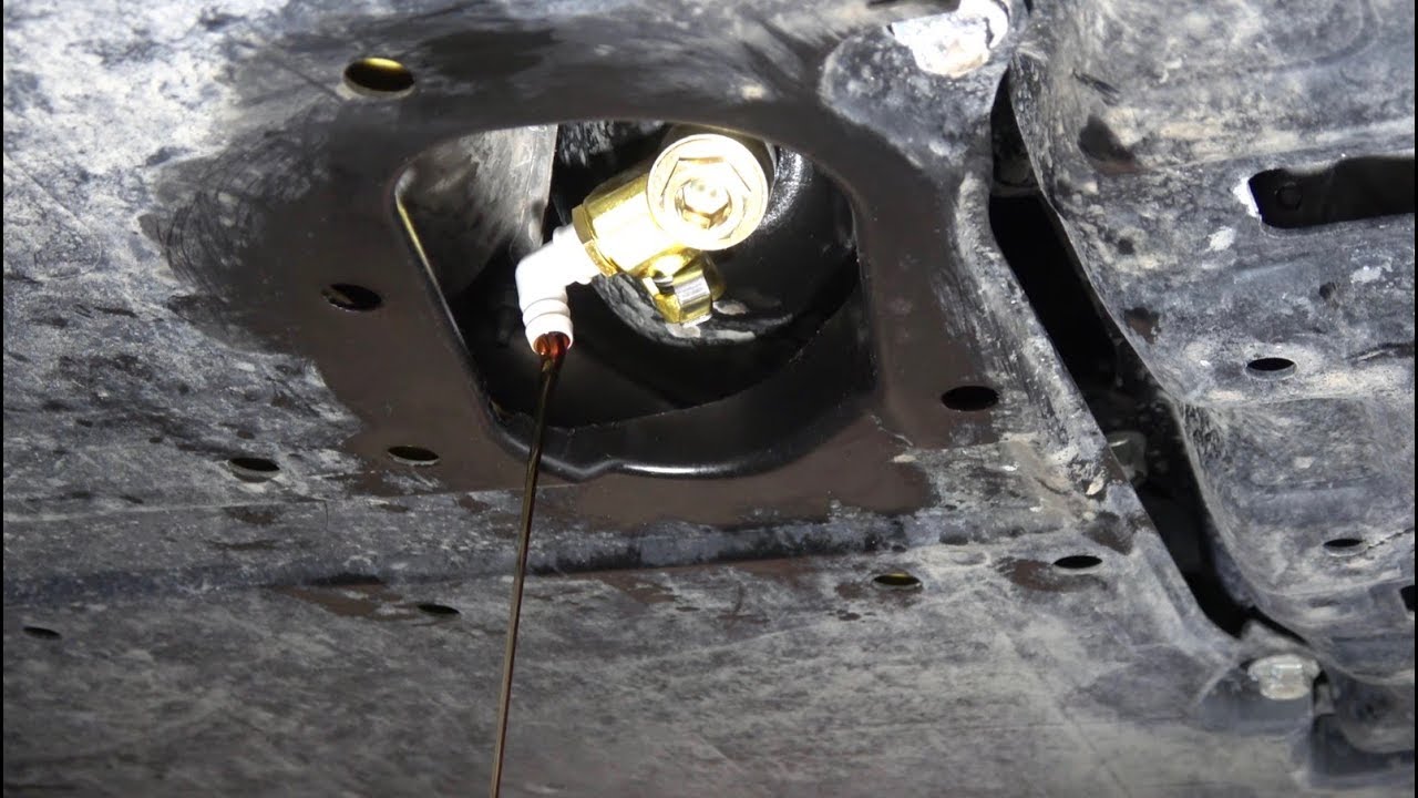 Subaru Outback/Crosstrek oil change with fumoto drain valve.