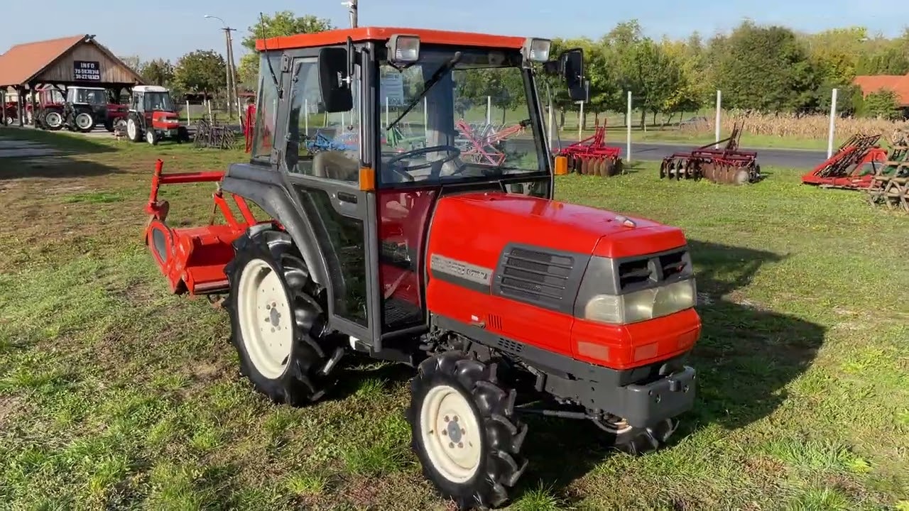 KUBOTA GL240 PowerShift review + start kleintraktor japanese compact tractor Японский минитрактор