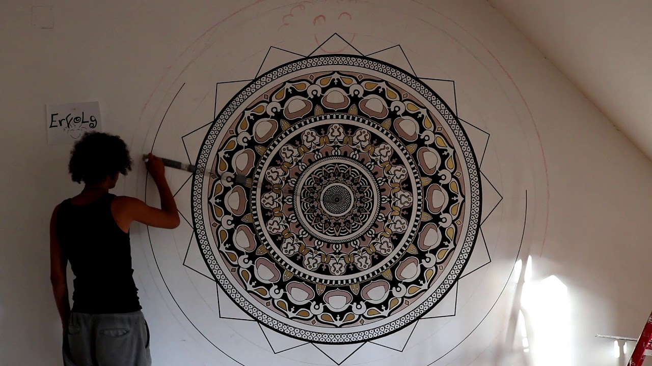 Mandala Wall art / Mandala Wand Malerei