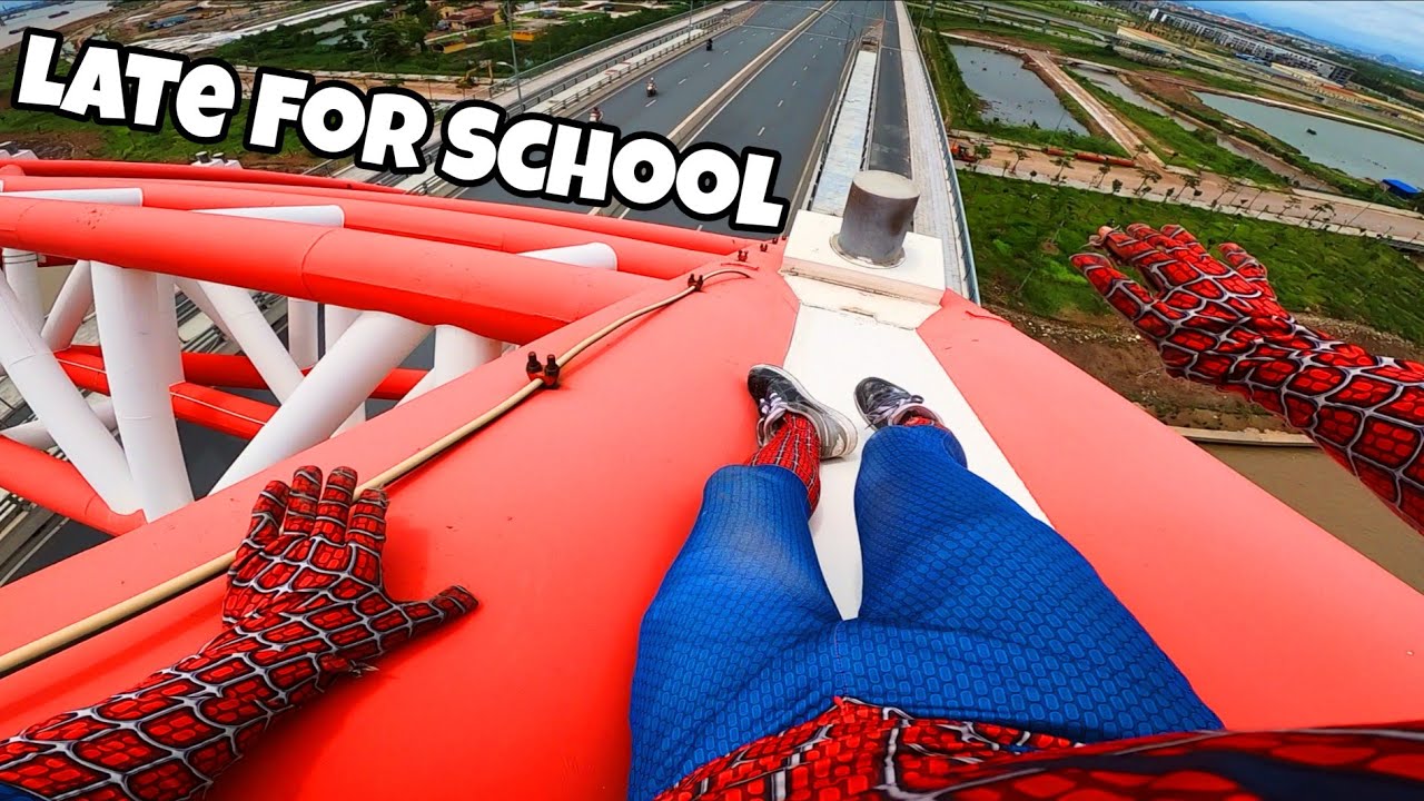 SPIDER-MAN IN REAL LIFE (Episode 2) || When Spider-Man is Late For School (Action POV Parkour) 2025