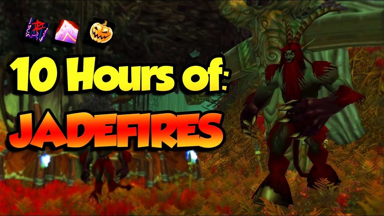 Classic WoW - Loot from 10 Hours of Felwood Jadefires [INSANE 0.01% RARE DROPS]