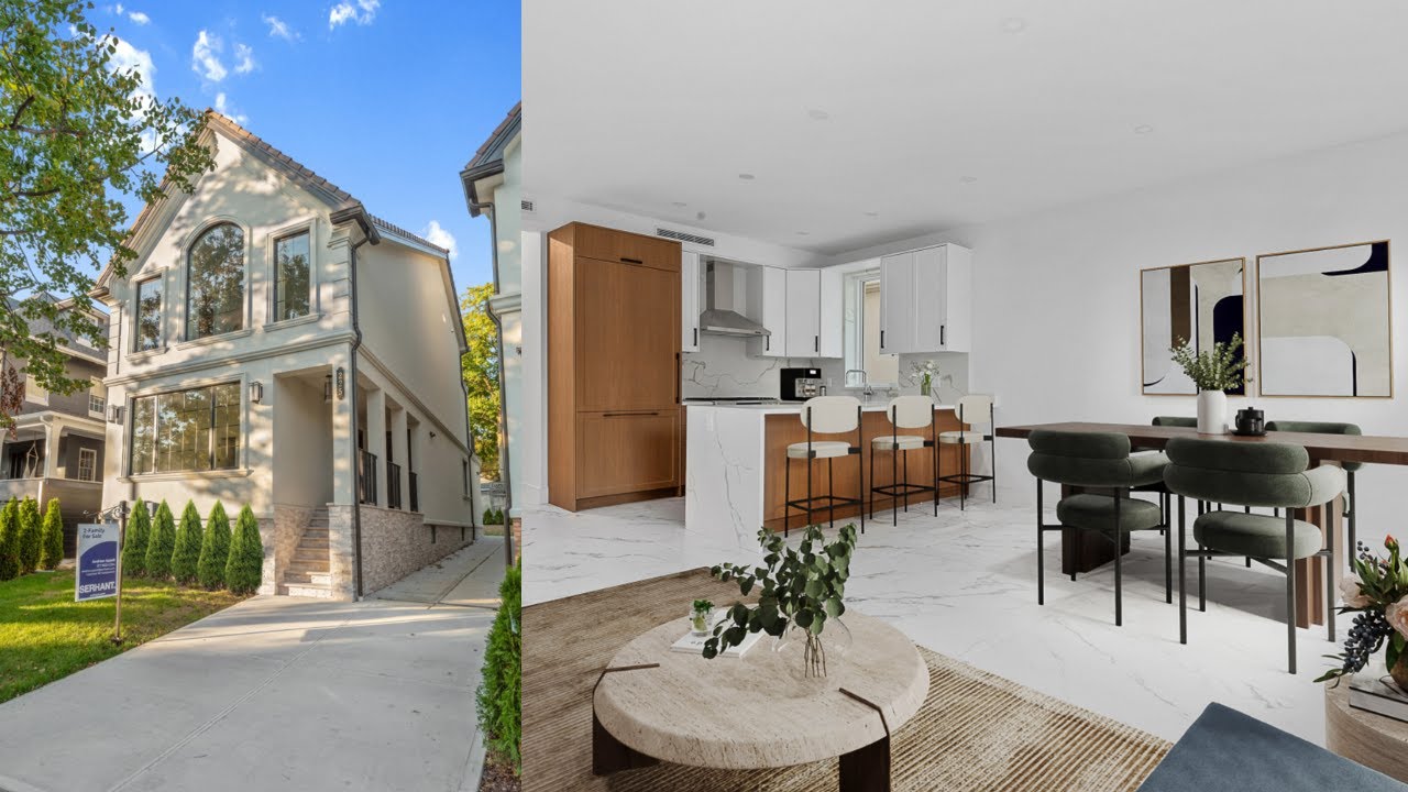INSIDE a Newly Constructed Two-Family Townhome w Exquisite Details in Brooklyn | SERHANT. Tour