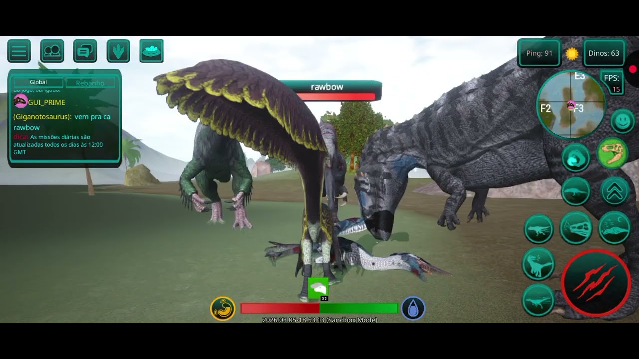 Gameplay de austroraptor E não deu certo gravar na call