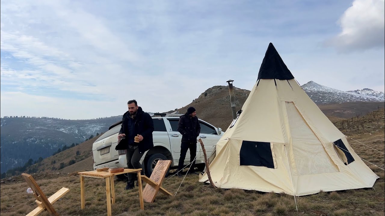 Пустынный ночной лагерь на высоте 2500 м - Анчоус Тава, Куймак #kamp7