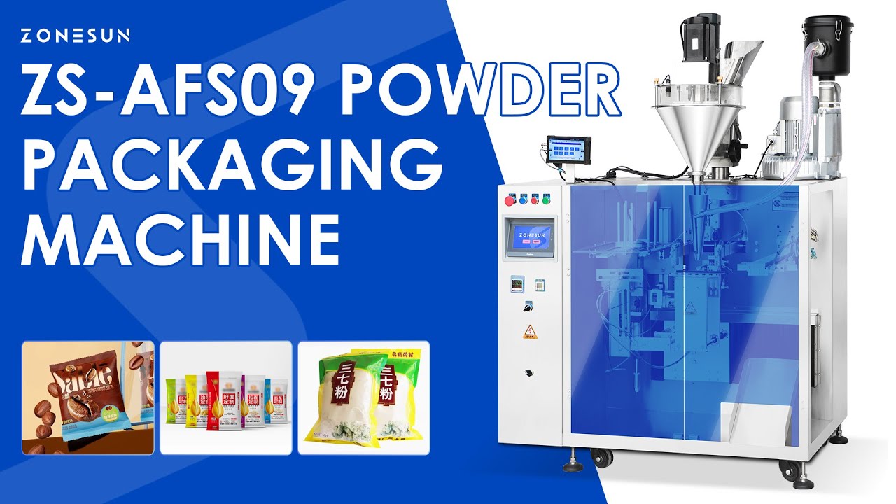 ZONESUN ZS-AFS09 Automatic Premade Bag Powder Filling and Sealing Machine with Vacuum Dust Collector