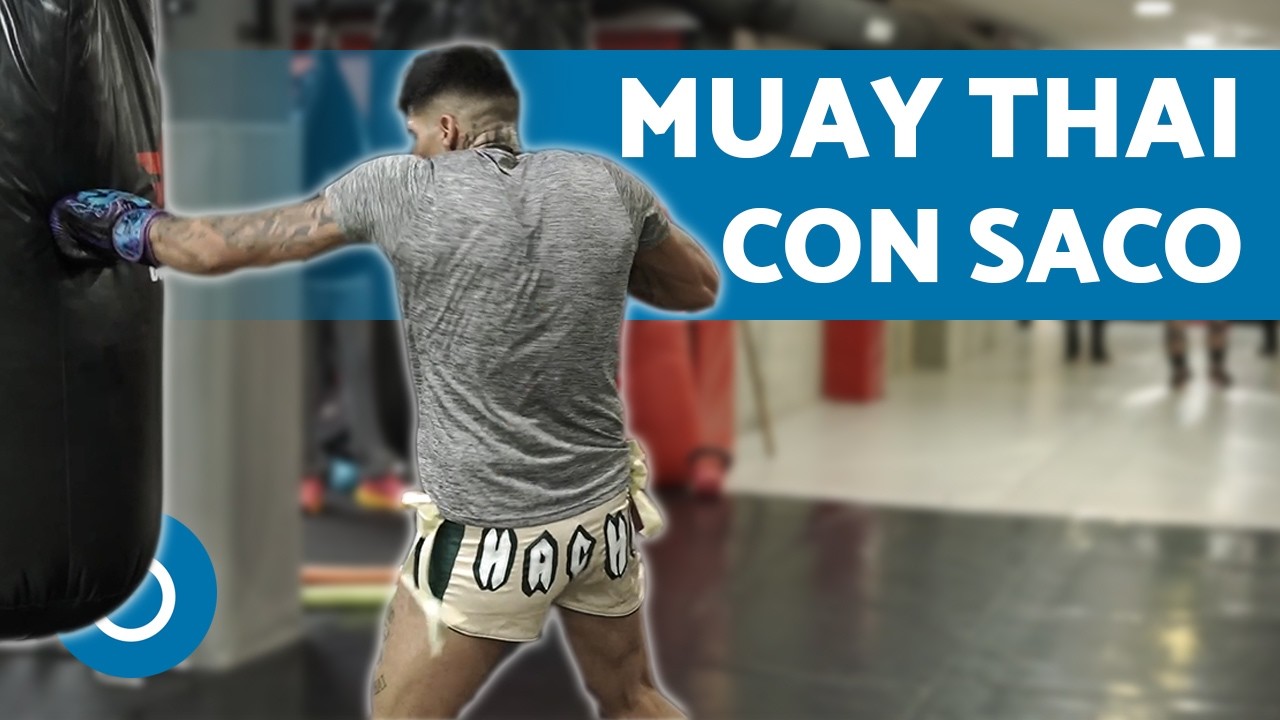 ENTRENAMIENTO de MUAY THAI con SACO 🤛🏼 Rutina Muay Thai Saco (Rodillas, Patadas, Codos)