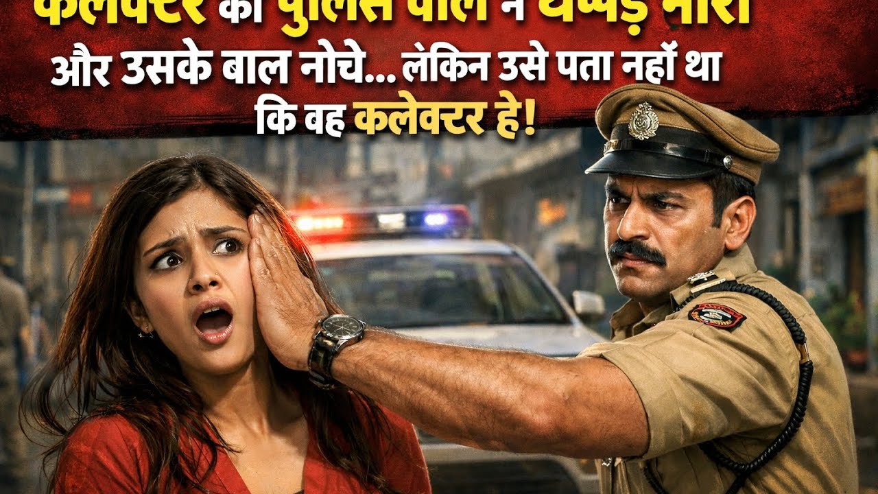 आयएएस ऑफिसर कलेक्टर परत हात उठाये लेकिन पोलीस वाले को मालूम नही था की ये एक कलेक्टर है