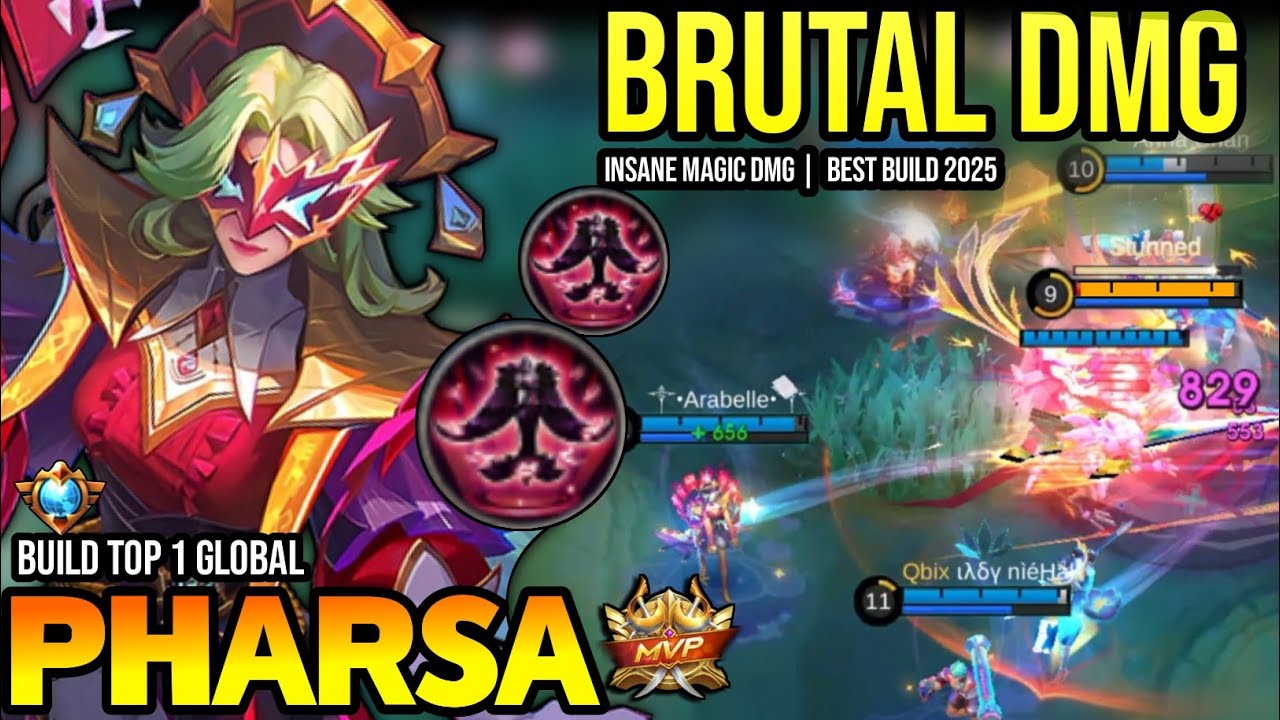PHARSA BEST BUILD 2025 | BUILD TOP 1 GLOBAL PHARSA GAMEPLAY | MOBILE LEGENDS✓