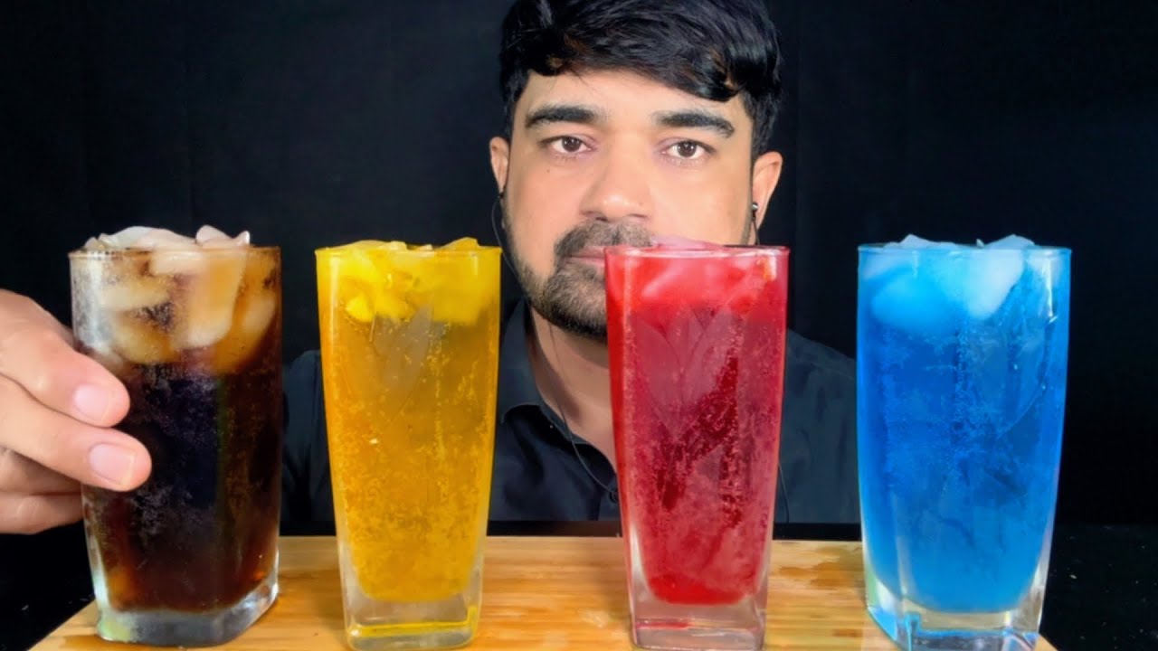 ASMR DRINKING SOFT DRINKS SODA, DRINKING STINGS #38