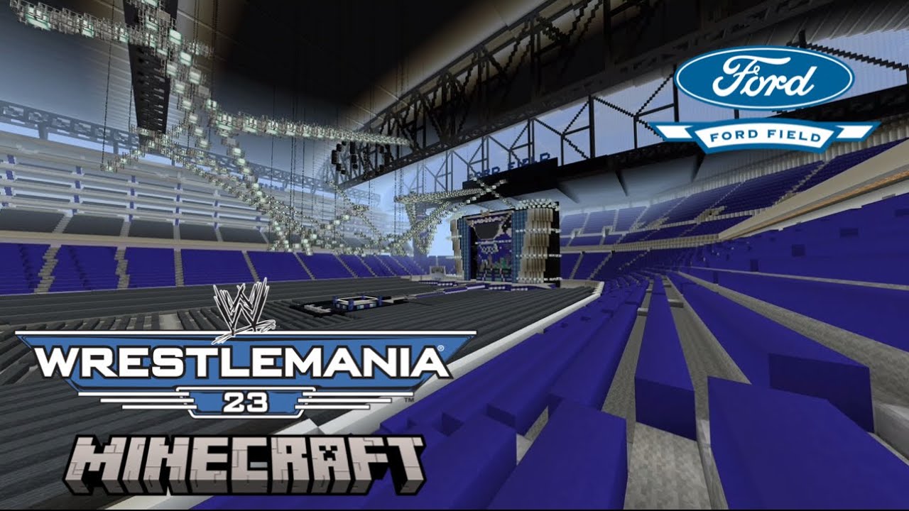 Wwe WrestleMania 23 Minecraft Arena (Ford Field)