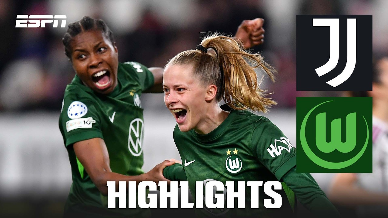 Wolfsburg hold off Juventus to set up OL Lyonnes QF clash | UEFA Women’s Champions League Highlights