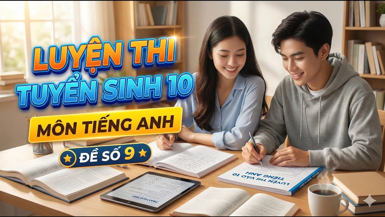 Luyện Thi Tuyển Sinh 10 Môn Anh – TEST 9 | Đáp Án Chuẩn + Giải Thích Dễ Nhớ