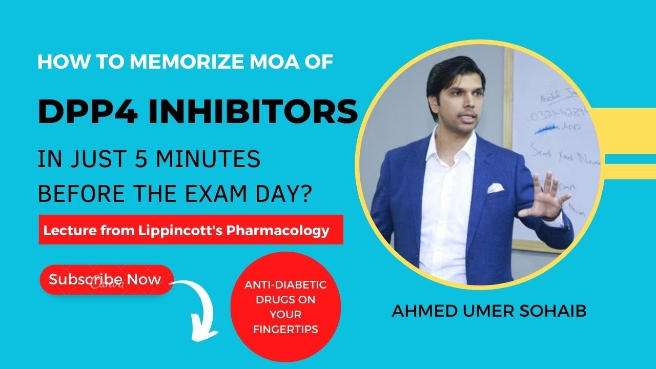 Learn Pharmacology in just 5 minutes  I  MOA of DPP4 Inhibitors  I  Anti Diabetic Drugs Type 2