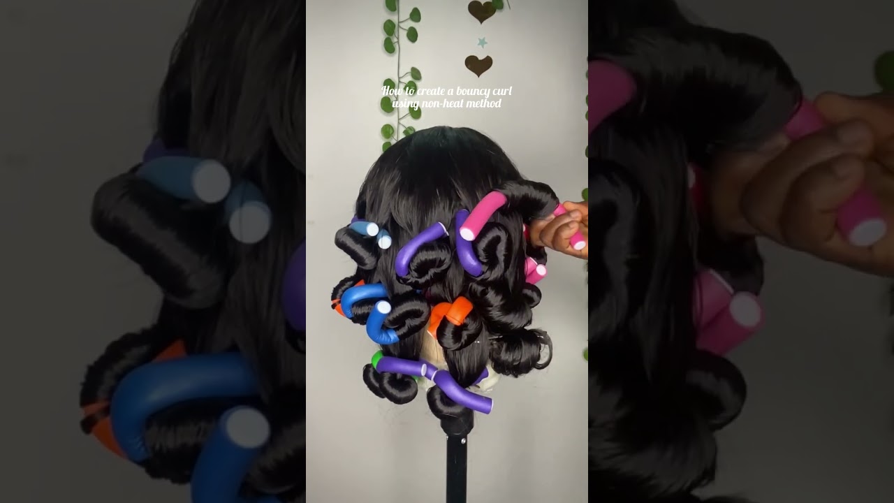 How to create bouncy curls with heatless method