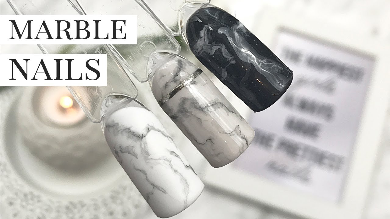 Marmurek Na Paznokciach Na 3 Sposoby | Marble Nails Tutorial