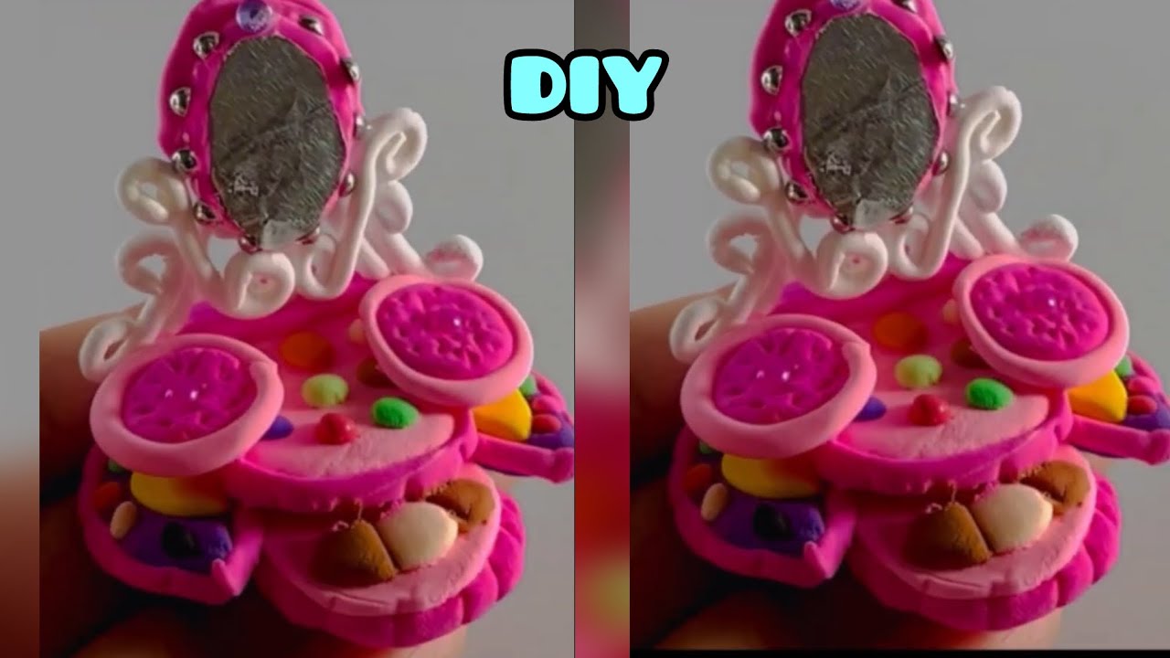 Clay Makeup set for Barbie doll//Clay art craft//clay art 