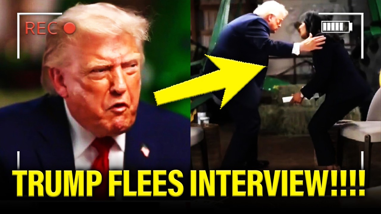 Trump PANICS and Abruptly STORMS OUT OF INTERVIEW!!!