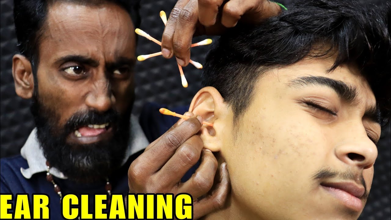 Ear Massage & Ear Cleaning by Master Tapas |Head Massage | Neck Cracking | Ear Cracking | ASMR