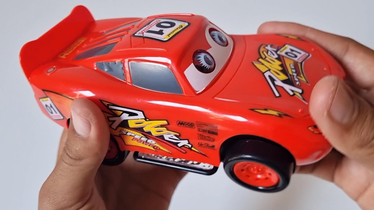 ASMR TOYS UNBOXING NO TALKING - DISNEY PIXAR CARS MCQUEEN BUMP GO