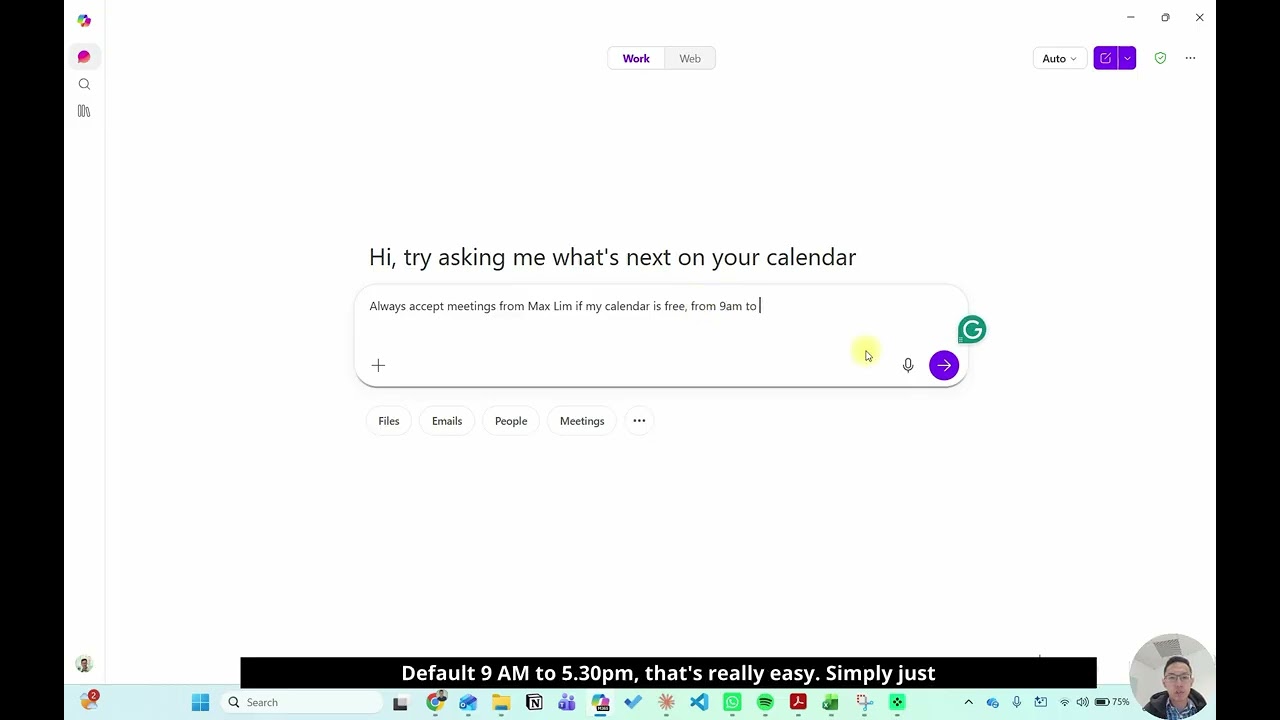 Auto accept meeting invites using MS Co Pilot