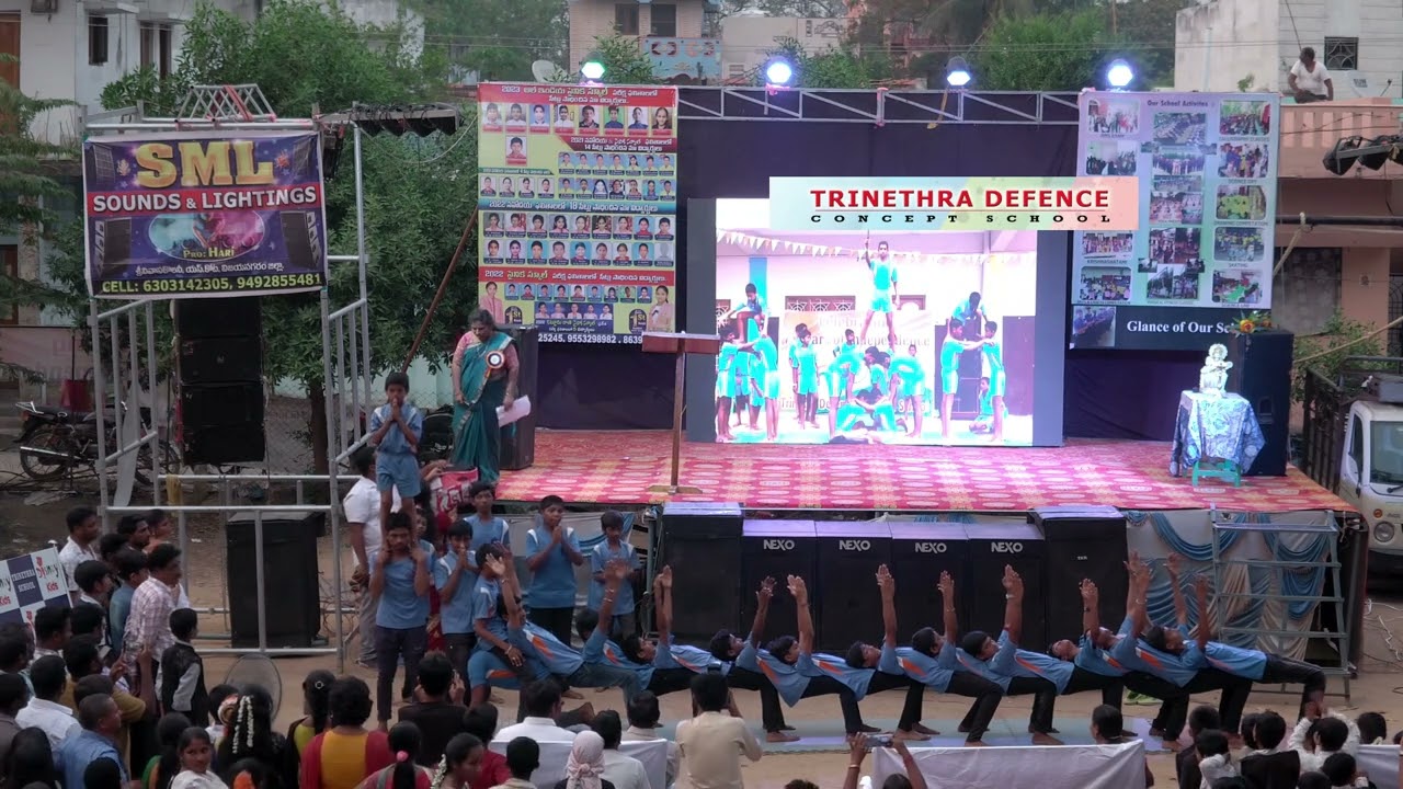 Pyramids performed  by Trinethra students|| Trinethra Defence Concept School