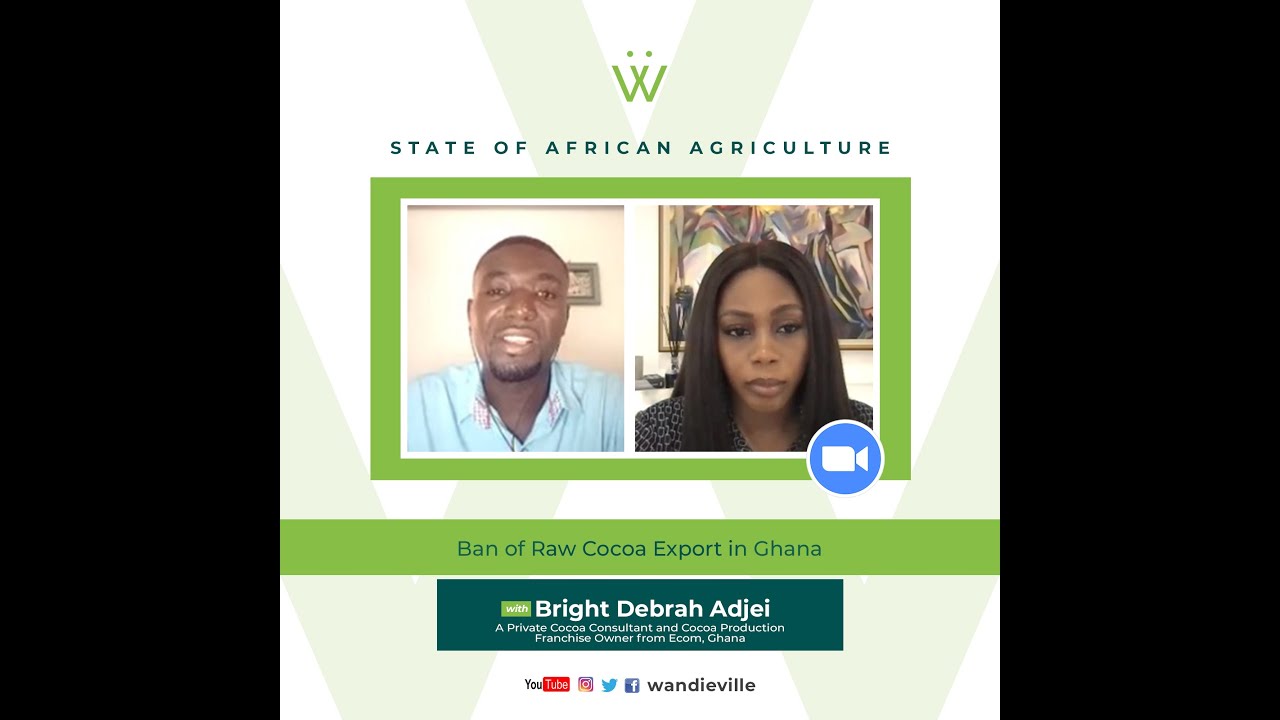 Ban of Raw Cocoa Export in Ghana with Bright Debrah Adjei