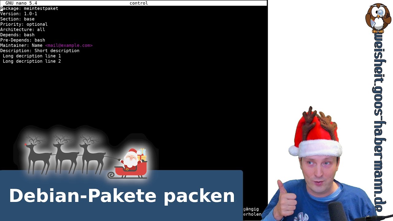 Weihnachtsspezial: Debian-Pakete packen