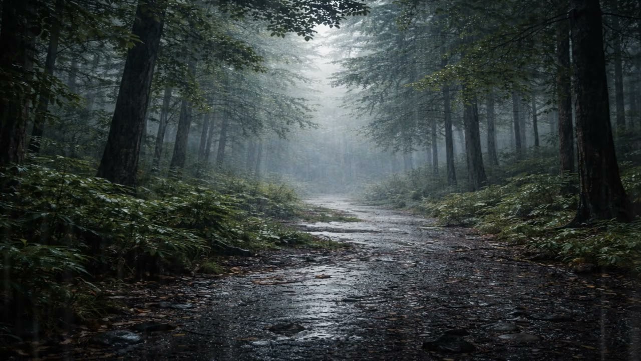 🌧️ Ormanda Yağmur Sesi | Derin Uyku & Rahatlama | Forest Rain Sounds for Deep Sleep | 2 Saat
