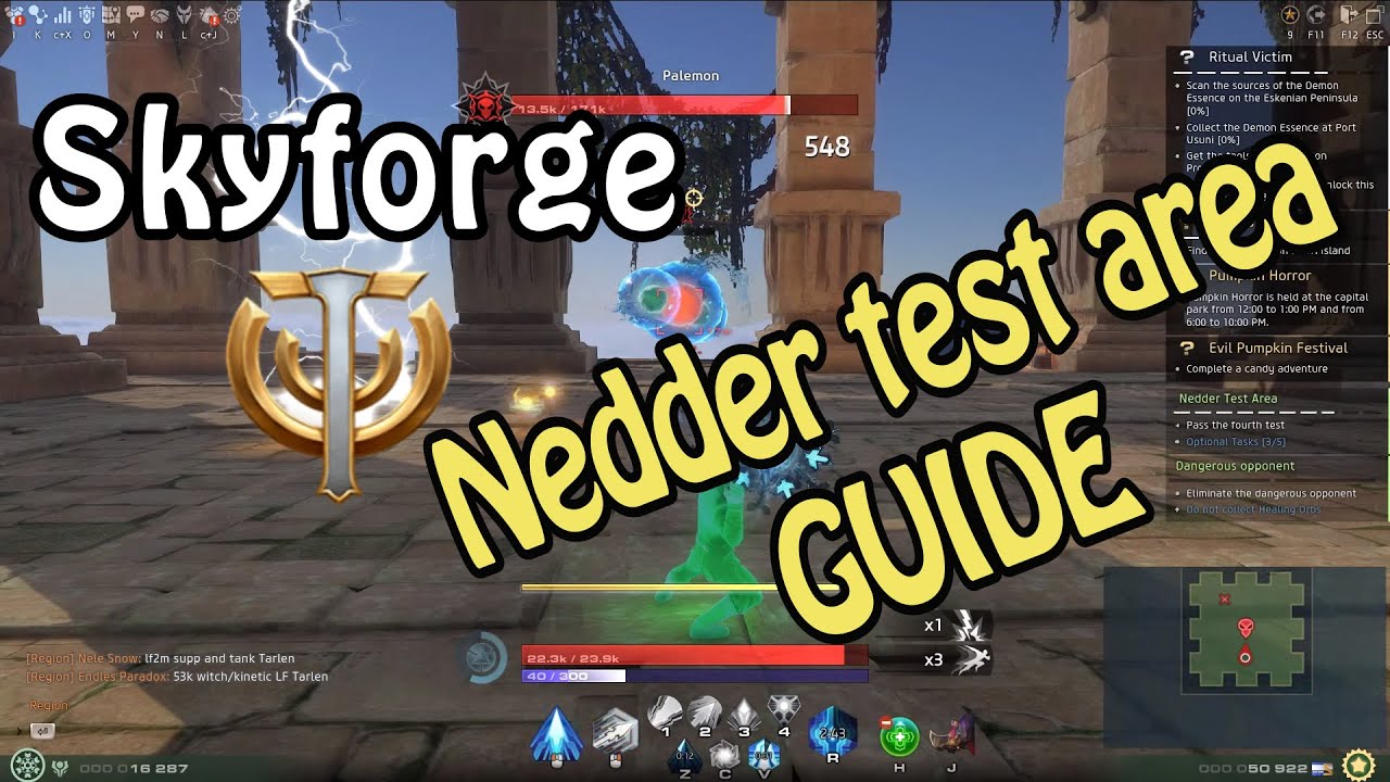Skyforge - Nedder test Area Guide by 16k prestige Cryomancer - Gameplay