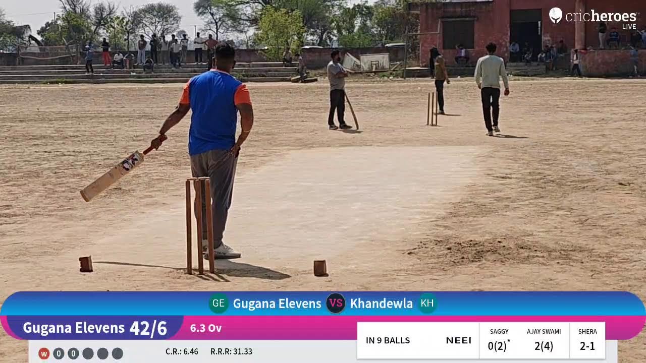 Khandewla vs Gugana Elevens live cricket match | khandwela cricket tournament season 1 2026 live -