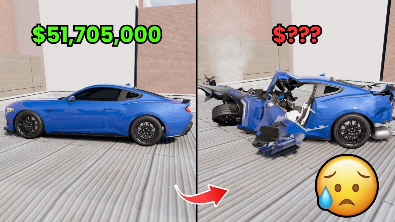 💥 Real-Time Car Value Crash Test &ndash; BeamNG.drive 💸