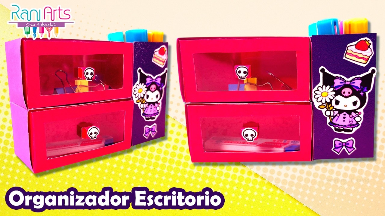 Cómo hacer un ORGANIZADOR DE ESCRITORIO de PAPEL ✂️✨ | DIY fácil paso a paso