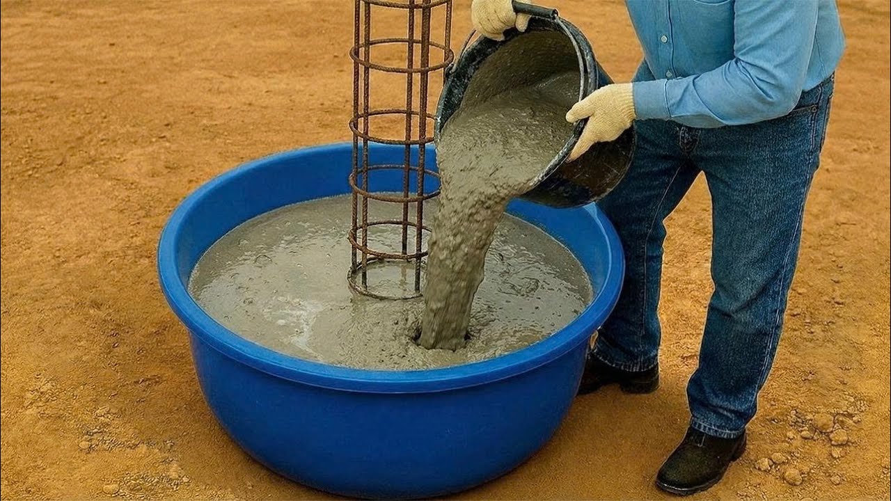 Pour Cement into Plastic Pots and see what most people don't even imagine happens! Creation Tips 6