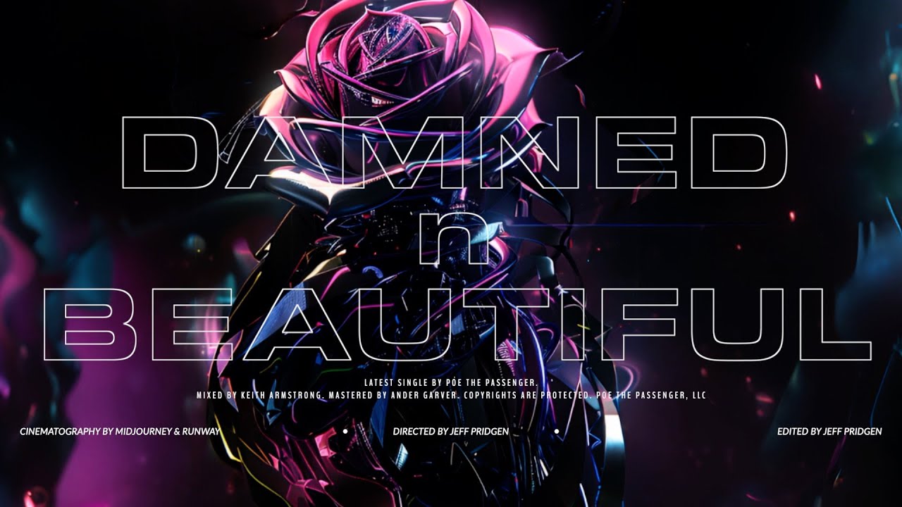 Poe the Passenger - DAMNED n BEAUTIFUL (Official Lyric Video) (Visualizer)