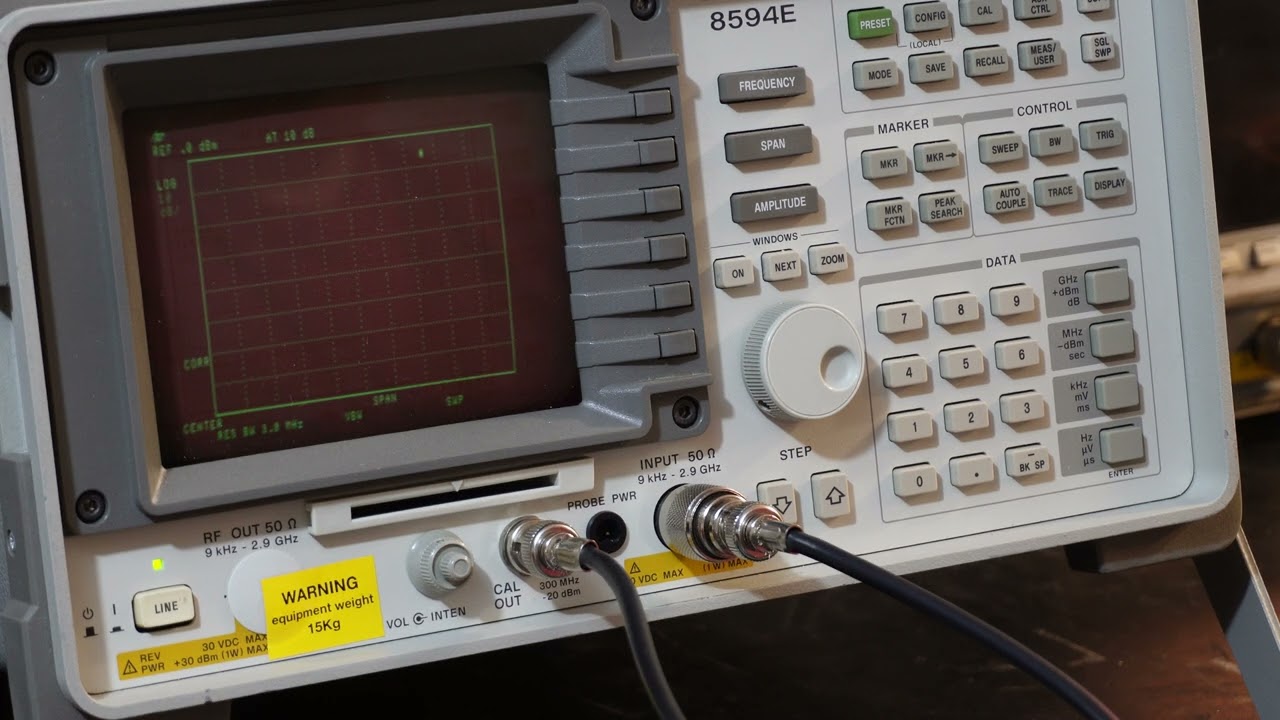 HP 8594E Spectrum Analyser Calibration Routine