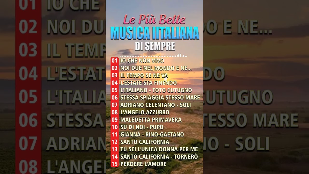 La Pi&ugrave; Bella Musica Italiana Di Sempre  #musicaitaliana #italianmusic #canzoniitaliane